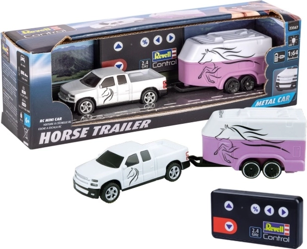 Revell RC mini autó lószállító utánfutóval