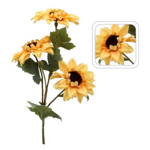 Mű napraforgóág 50 cm