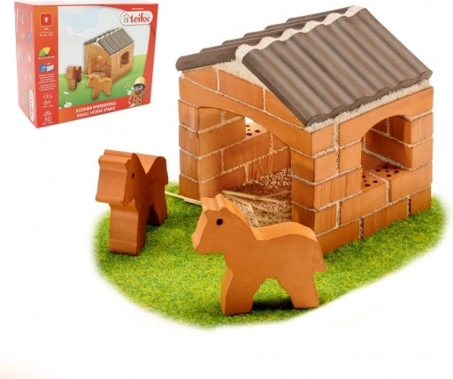Teifoc építőkészlet Kis istálló dobozban 18x15x8 cm