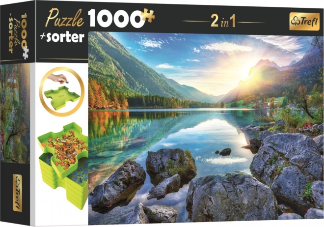 2 az 1-ben puzzle válogatóval: Hintersee-tó, Németország – 1000 darab