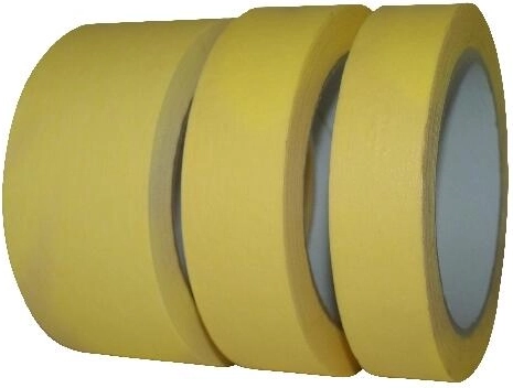 Krepp maszkolószalag 25 mm × 50 m sárga 60 °C-ig