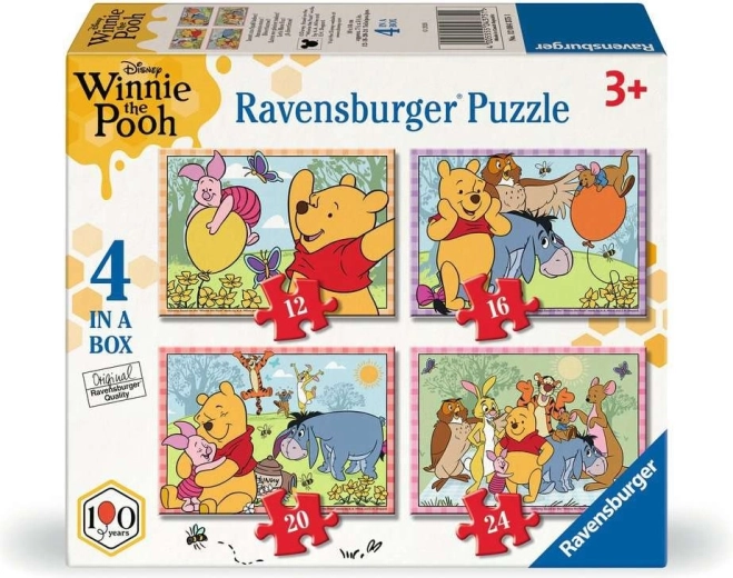 Ravensburger Micimackó puzzle 4 az 1-ben (12, 16, 20, 24 darab)
