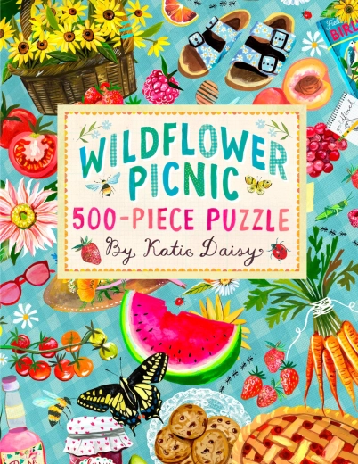 Chronicle Books puzzle piknik mezei virágokkal, 500 darabos