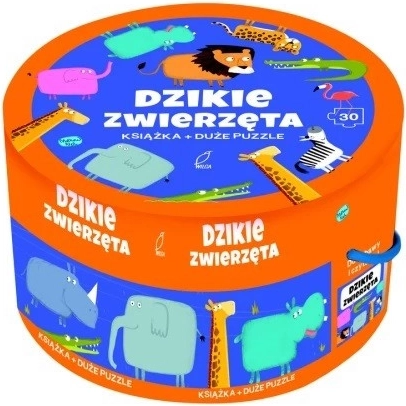 Vadállatok – puzzle és könyv 3–5 éves gyerekeknek
