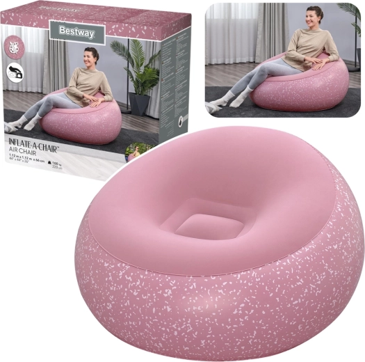 Bestway Inflate-A-Chair felfújható fotel – rózsaszín