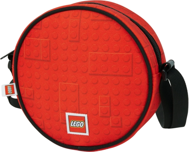LEGO kerek crossbody táska Brick Dots piros