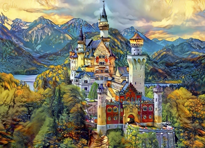 Neuschwanstein 1000 darabos puzzle BLUEBIRD