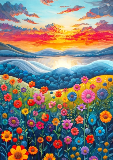 Enjoy puzzle Mező hajnalban 1000 darabos