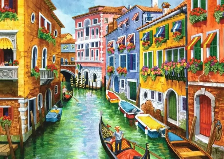 Ravensburger puzzle Gondolázás XXL 300 darabos