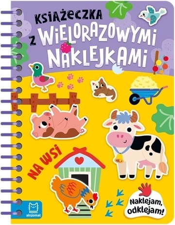 Matricafüzet újrahasználható matricákkal – vidéken (lengyel nyelv) – 1 db