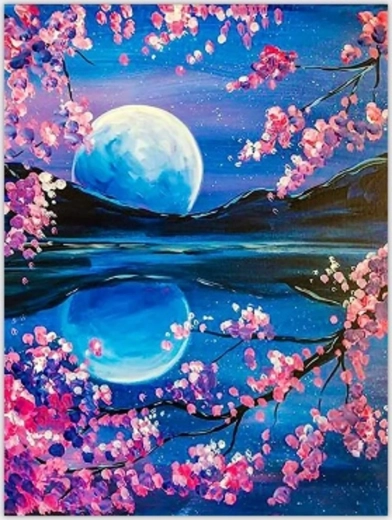 Norimpex Számfestő készlet Holdkelte 40 × 50 cm