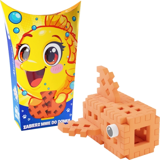 Mini Waffle Pocket Pets építőkészlet – halacska