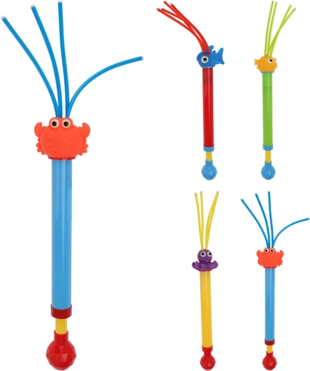 54 cm-es vízipisztoly permetezővel – színek és motívumok keveréke