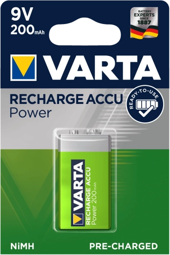 Varta tölthető 9V NiMH akkumulátor 200 mAh Ready2Use
