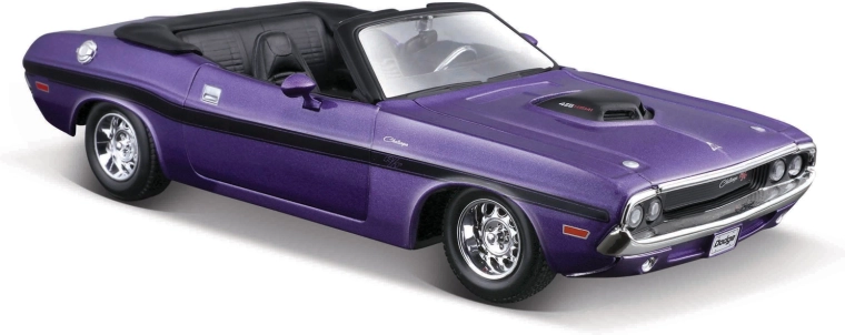 Maisto 1970 Dodge Challenger R/T kabrió – fém modell 1:24, lila metál