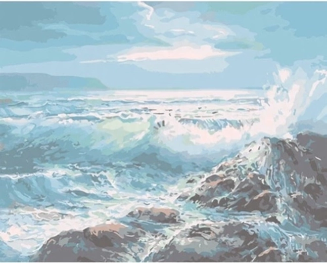 Norimpex Festés számok szerint Viharos tenger 40 × 50 cm