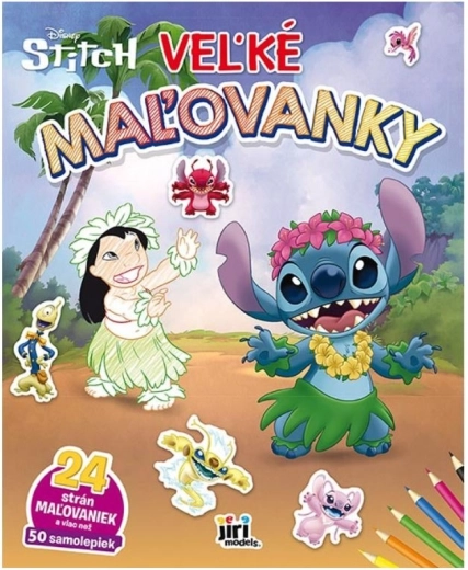 Nagy méretű színező – Lilo & Stitch