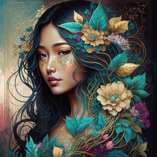 Bluebird négyzet alakú puzzle: Hana – A természet lelke kollekció, 1000 darab