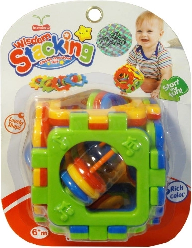 Színes oktató kocka babáknak