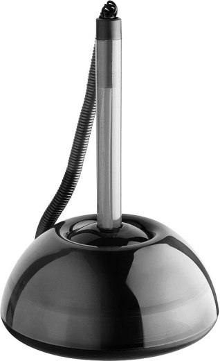 ICO Lux golyóstoll állványban, áttetsző fekete