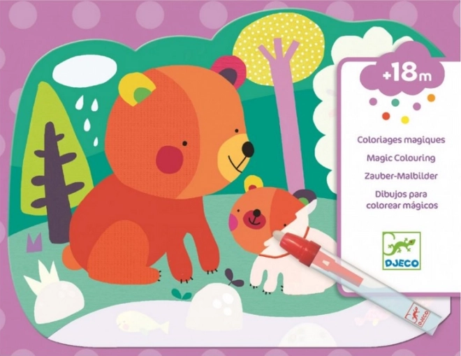 DJECO vizes színező – Erdő lakói