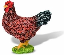 Bullyland tyúk – élethű figura gyerekeknek