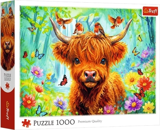 Trefl puzzle 1000: skót tehén