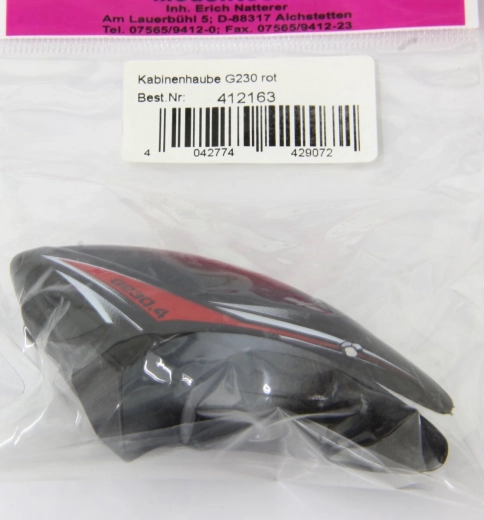 Jamara kabin canopy G230 piros - 1 db
