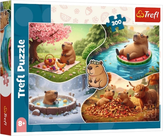 300 darabos puzzle – Négy évszak kapibarákkal