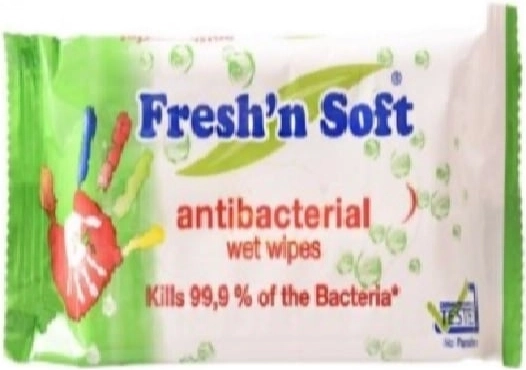 Fresh 'n soft antibakteriális nedves kéztörlő kendő 15 db