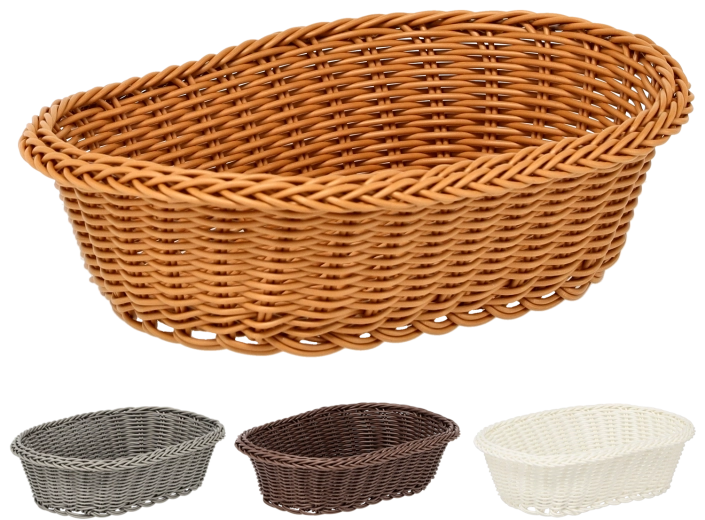 Ovális műanyag kosár 27 × 20 × 8 cm
