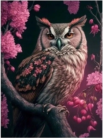 Gyémántmozaik - Bagoly rózsák között
