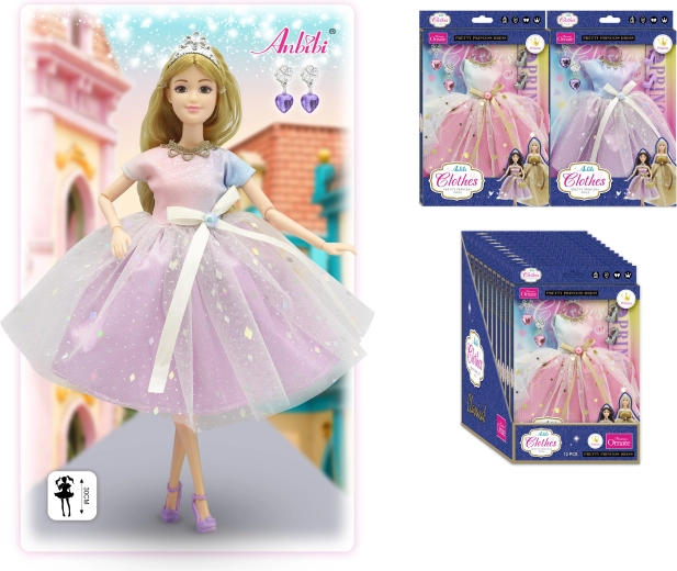 Klasszikus hercegnőruhák 30 cm-es babákhoz – többféle