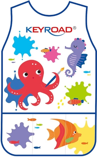 Gyerek ujjatlan, vízálló rajz- és kézműves kötény KEYROAD