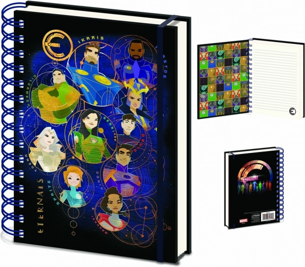 A5-ös spirálfüzet Eternals, vonalas