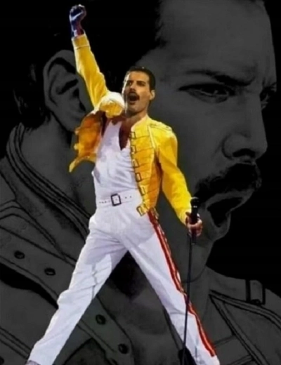 Norimpex számfestő készlet – Freddie Mercury póza 40 × 50 cm