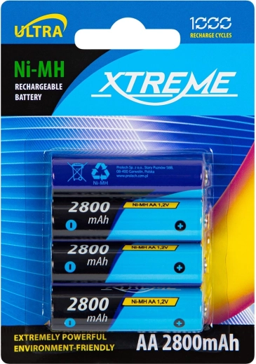 AA NiMH akkumulátorok 2800 mAh Xtreme - 4 db