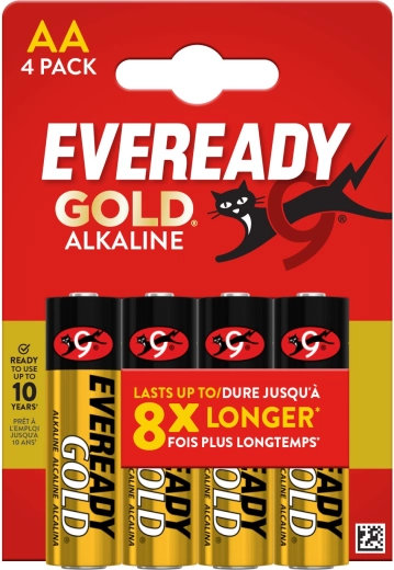 Alkáli AA elemek ENERGIZER Eveready Gold, 4 db