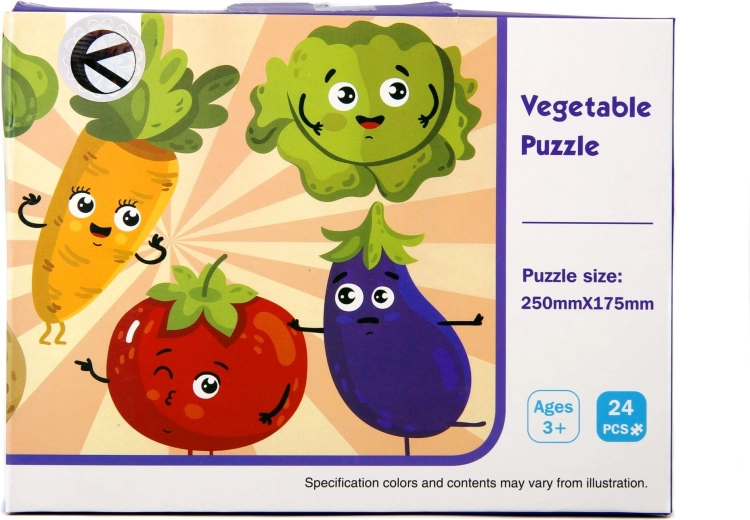 Gyermek zöldséges puzzle 24 darabbal - 1 db