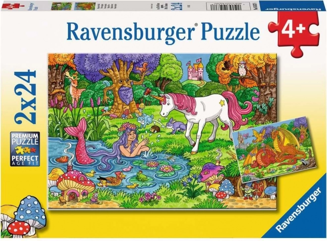 Ravensburger puzzle Varázserdő 2x24 darab