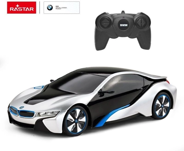 Rastar BMW i8 távirányítós RC autó 1:24 ezüst