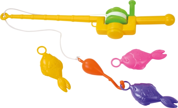 Horgászbot játék halacskák kifogásához 50 cm (3 halacska)