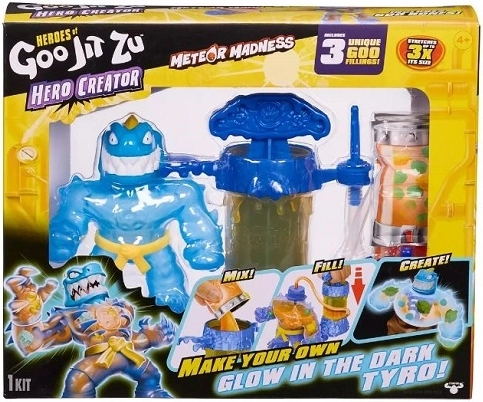 Heroes of Goo Jit Zu hőskészítő Tyro, sötétben világító
