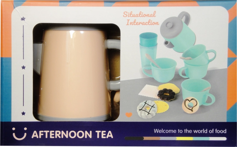 Gyermek teaszett – műanyag konyhai készlet szerepjátékhoz