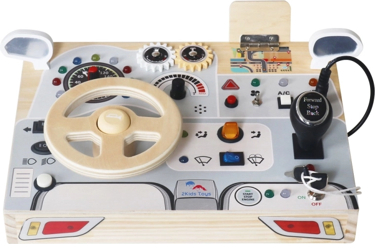 Interaktív fa activity tábla Autó gyerekeknek