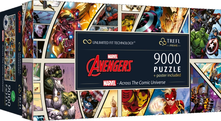 Puzzle 9000 darabos Marvel Across the Comic Universe