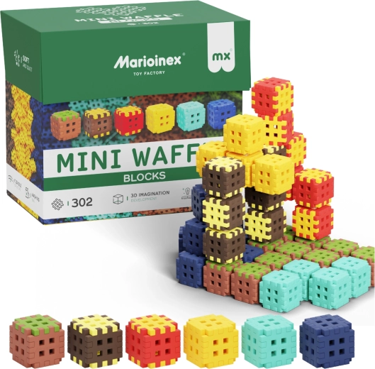 Mini Waffle Blocks építőkészlet 302 darab MARIOINEX