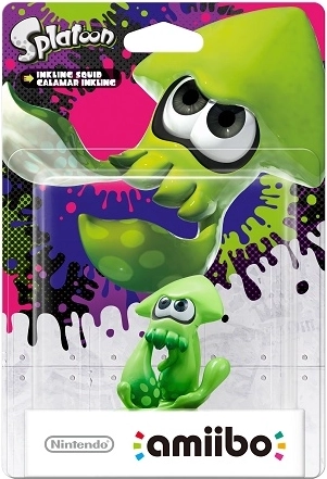 Amiibo figura Splatoon Squid (Inkling Squid) – zöld