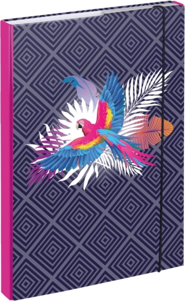 A4 papagájos iskolai füzetborító