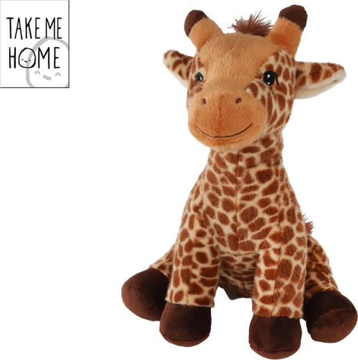 Plüss zsiráf Take Me Home ülő 25 cm - 1 db